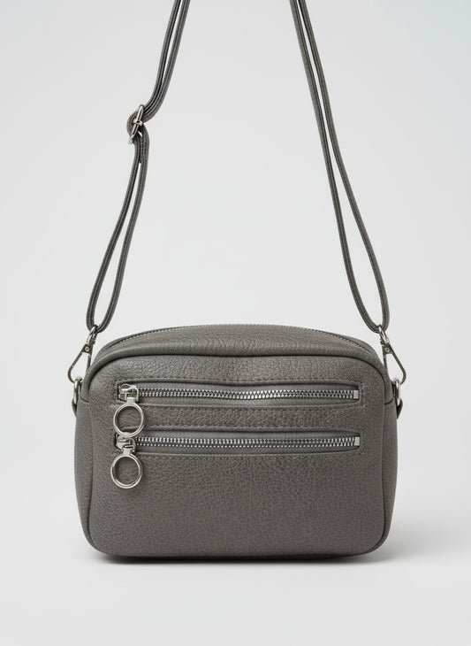 Cartera Ecocuero doble cierre