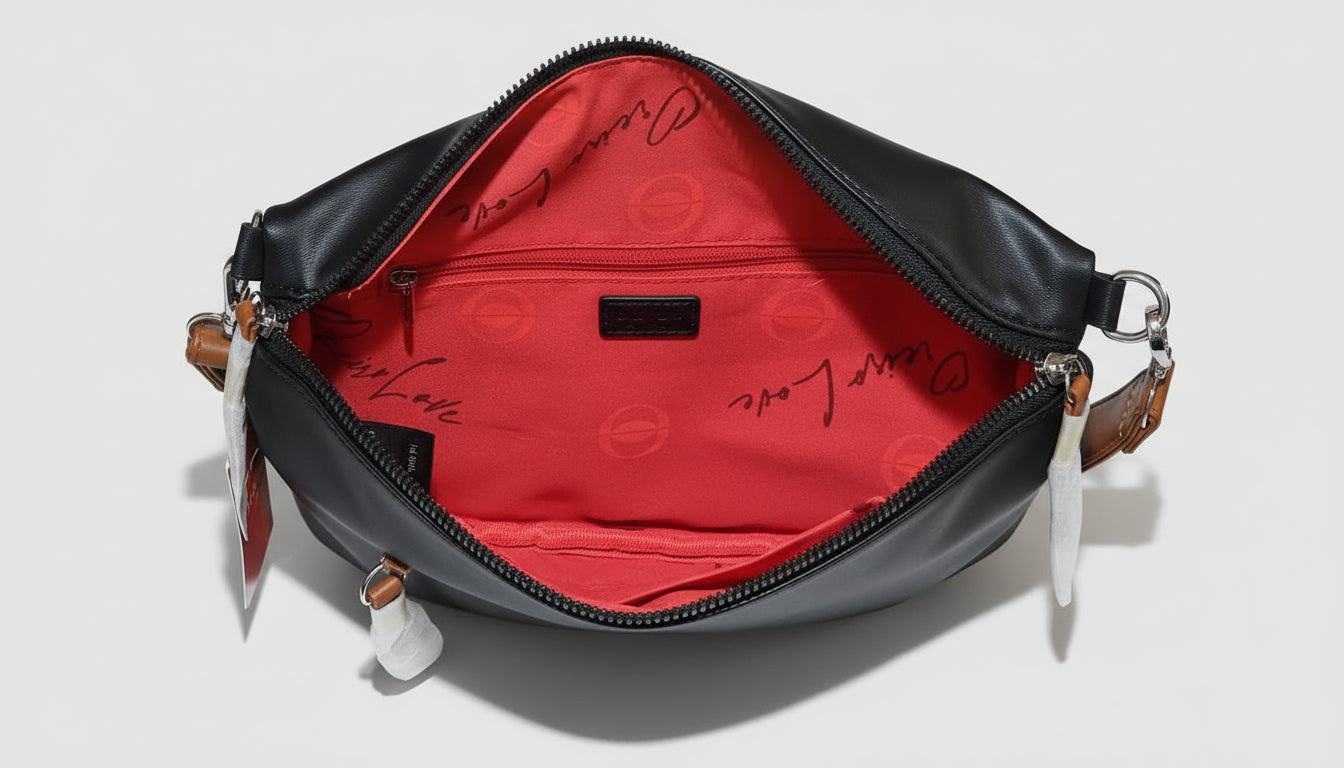 Riñonera negra Oreiro love