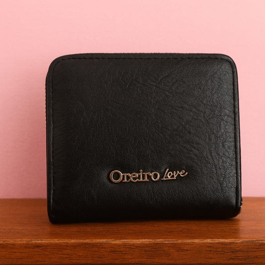 Billetera Negra Oreiro Love