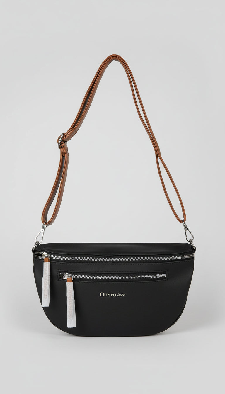 Riñonera negra Oreiro love